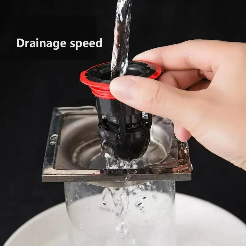 Anti Odor Floor Drain Core-Sewer Smell & Pest Blocker For Bathroom and Kitchen