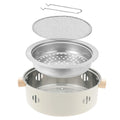 Portable Compact Tabletop BBQ Grill with Grill Net for Outdoor Garden Patio