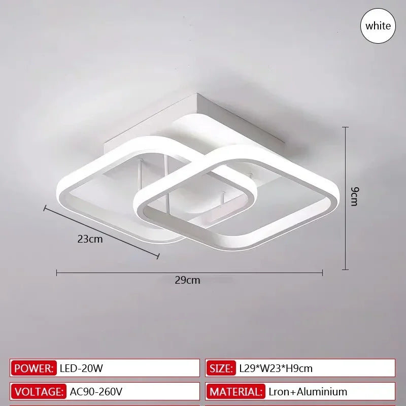 Modern LED Ring Ceiling Lamp
