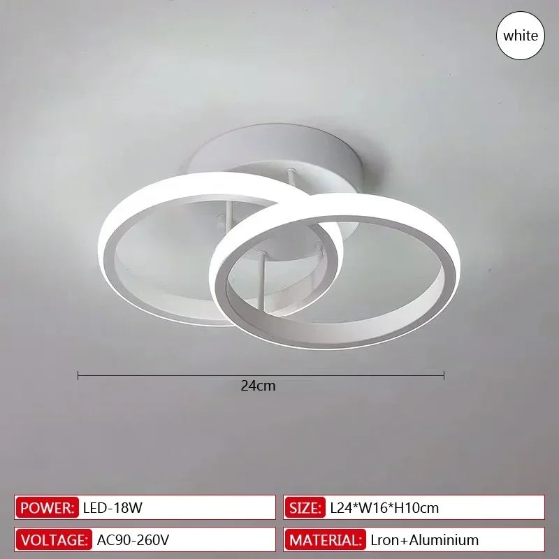 Modern LED Ring Ceiling Lamp