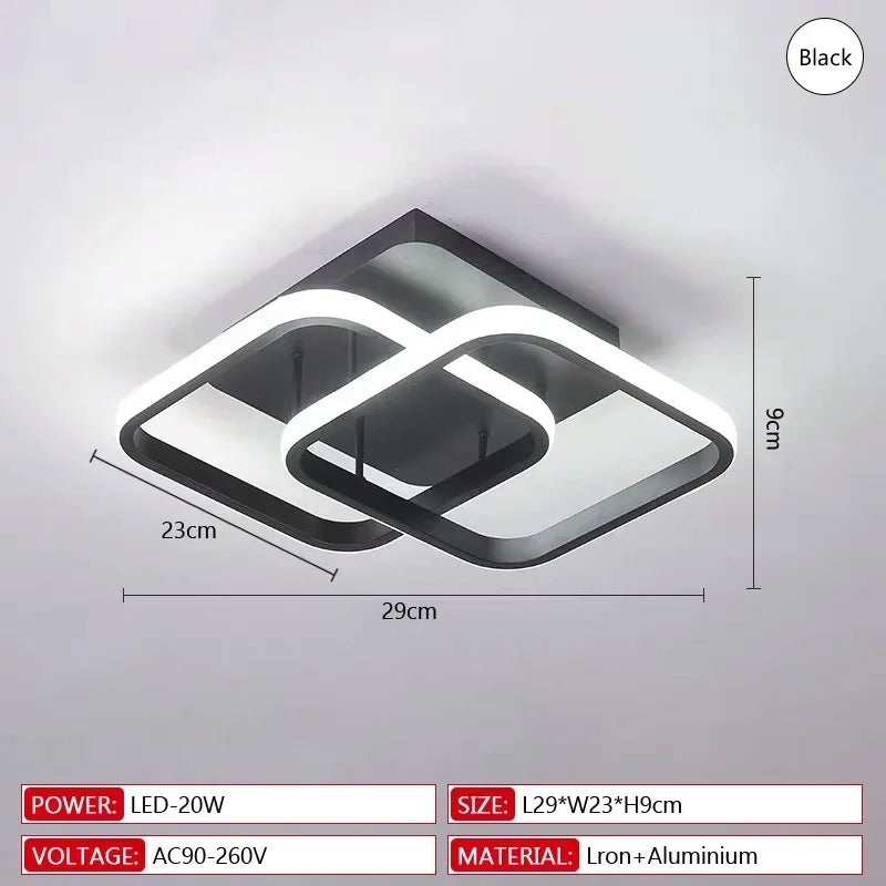 Modern LED Ring Ceiling Lamp