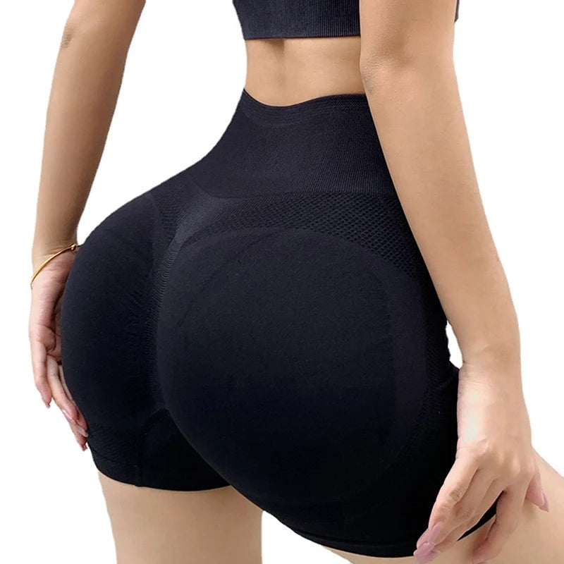 Fitness High Waist Push Up Gym Shorts