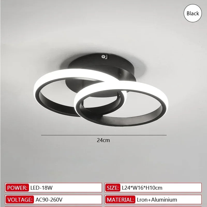 Modern LED Ring Ceiling Lamp