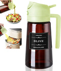 2-in-1 Glass Oil Dispenser & Sprayer - 16oz/470ml Leakproof Olive Oil Sprayer Bottle